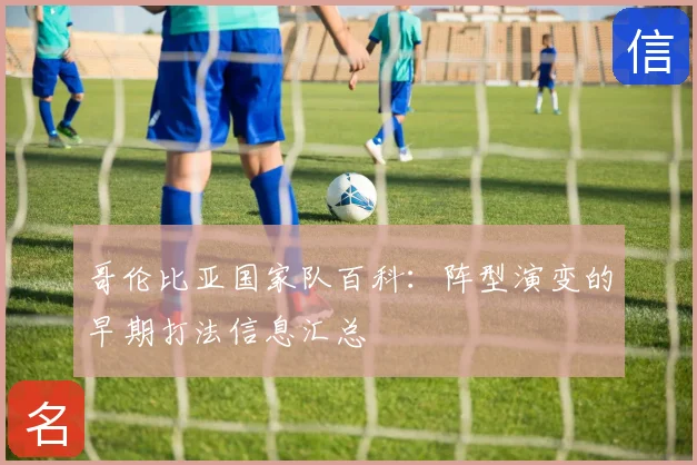 哥伦比亚国家队百科：阵型演变的早期打法信息汇总